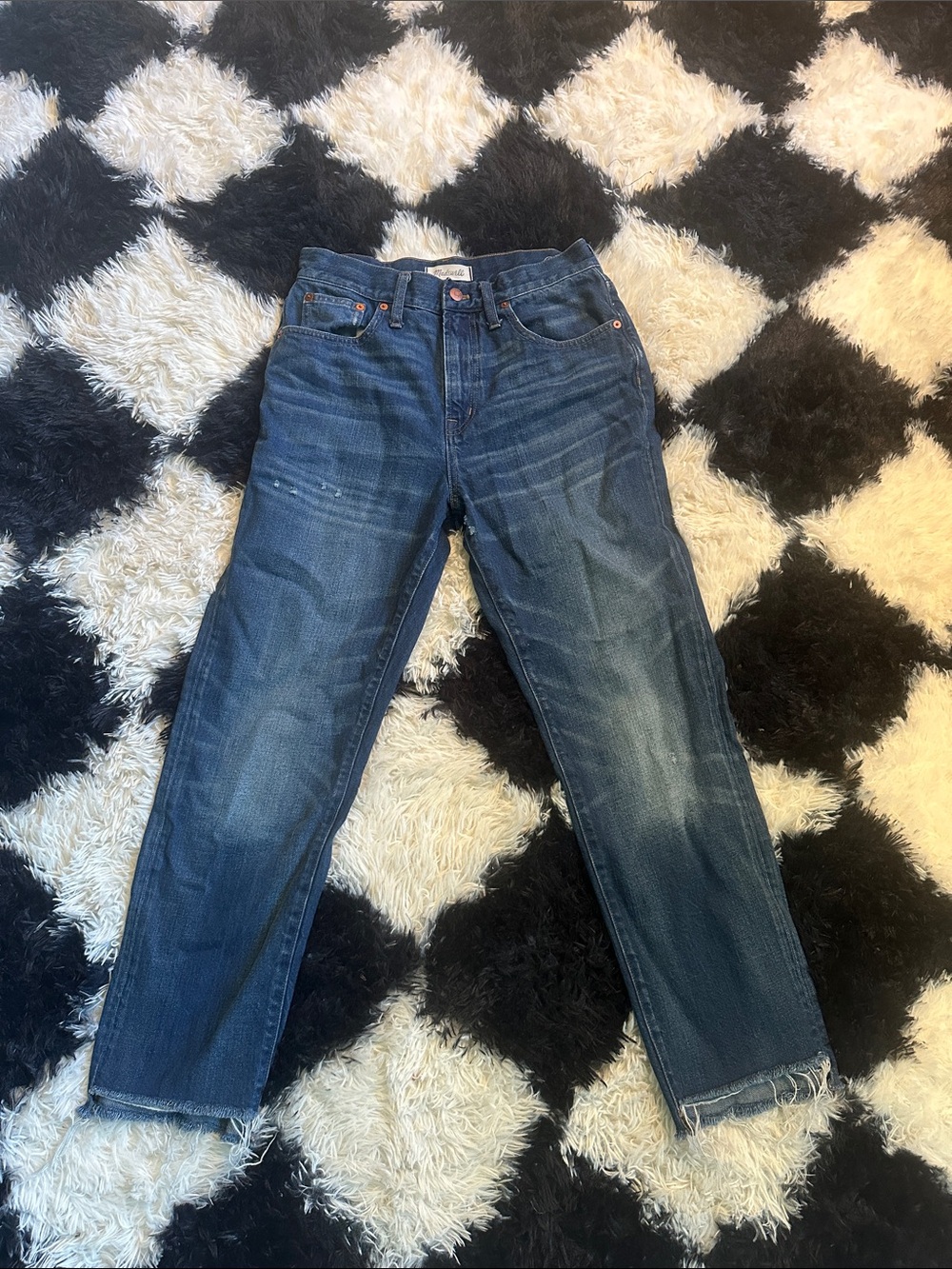Classic Madewell women’s Blue Denim Jeans - Casual Straight Fit